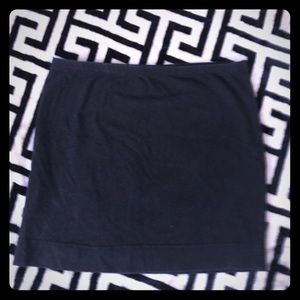 Black mini skirt